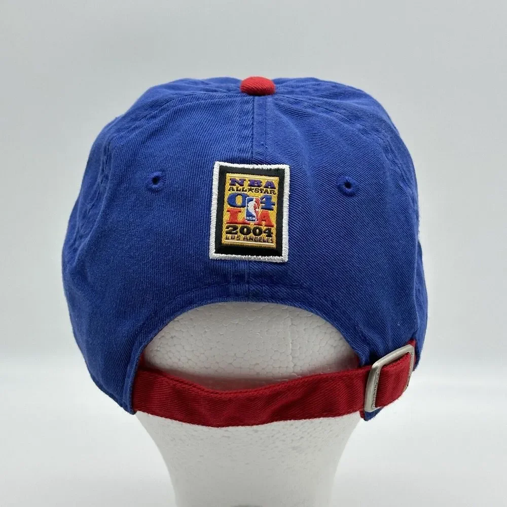 Vintage NBA Basketball Hat Cap Strap Back Blue 2004 All Star Game Los Angeles